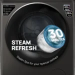 IFB 9 kg 5 Star with Steam Refresh program, 9 Swirl Wash, Eco Inverter, Touch Panel with AI Fully Automatic Front Load with In-built Heater Black[AA1098]