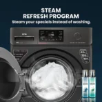 IFB 9 kg 5 Star with Steam Refresh program, 9 Swirl Wash, Eco Inverter, Touch Panel with AI Fully Automatic Front Load with In-built Heater Black[AA1098] - Image 3