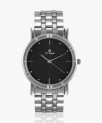 Titan Visit store Titan Workwear Black Dial Silver StainleStainless Steels Steel Strap Analog Watch  - For Men NN1639SM02[aa1098] - Image 5