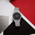 Titan Visit store Titan Workwear Black Dial Silver StainleStainless Steels Steel Strap Analog Watch  - For Men NN1639SM02[aa1098]