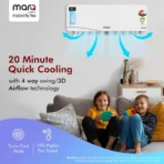 MarQ by Flipkart Visit store 2025 Model 1 Ton 3 Star Split Inverter 5-in-1 Convertible with Turbo Cool Technology AC (103IPG25WQV2, White)[AA1098] - Image 4