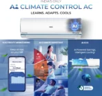 Haier Visit store Kinouchi Pro 2025 Model 1.5 Ton 5 Star Split Inverter with Wi-fi AC (HSU19K-PYAIN5BN-INV/HS19K-PYAIN5BN-INV/HU19-5BN-INV, White, Blue)[AA1098] - Image 4