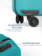 SAFARI Visit store Hard Body Set of 2 Luggage 4 Wheels - ECLIPSENEO SET 4W - Teal, Silver[aa1098] - Image 4
