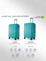 SAFARI Visit store Hard Body Set of 2 Luggage 4 Wheels - ECLIPSENEO SET 4W - Teal, Silver[aa1098] - Image 2