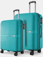 SAFARI Visit store Hard Body Set of 2 Luggage 4 Wheels - ECLIPSENEO SET 4W - Teal, Silver[aa1098]