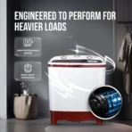 6 kg 5 Star Rating Innowash Range Semi Automatic Top Load White, Maroon (MQSA605NNNDM/MQSA60H5W)[AA1100/182] - Image 3