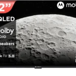 MOTOROLA 80 cm (32 inch) QLED HD Ready Smart Google TV 2025 Edition with 5.0 OS, 40 W speaker, and Dolby Audio (32HDGQMVSAQ)[AA1098]