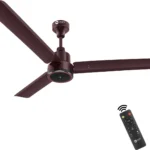 Ujala Prime BLDC with Remote BEE Star Rated with 3 Year Warranty BLDC Motor with Remote 1200 mm Ceiling Fan (5 Star | Brown | Pack of 1)[AA1100/137]