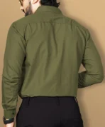 VeBNoR Visit store Men Regular Fit Solid Spread Collar Casual Shirt[AA1098] - Image 2