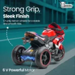 PANDA BABY PRODUCTS Visit store S400 6W Ride-On Bike for Kids with Dual Seating, Pedal & Bluetooth Music Bike Battery Operated Ride On (Red)[AA1098] - Image 2