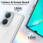 ROSALINE Back Cover for Vivo Y27 (Grey, Transparent, Camera Bump Protector, Pack of: 1)[AA1098] - Image 3