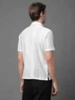 Men Regular Fit Self Design Lapel collar Casual Shirt[AA1102/321] - Image 4