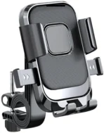 MORTER XY-088 Bike Mobile Holder with Alloy Body, One Click Lock, Shockproof Bike Mobile Holder (Black)[aa1098]