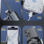 adjustable anti shake cycle & bike mobile stand for all mobile waterproof Bike Mobile Holder (Black) [AA1102/316] - Image 4