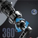 adjustable anti shake cycle & bike mobile stand for all mobile waterproof Bike Mobile Holder (Black) [AA1102/316] - Image 3